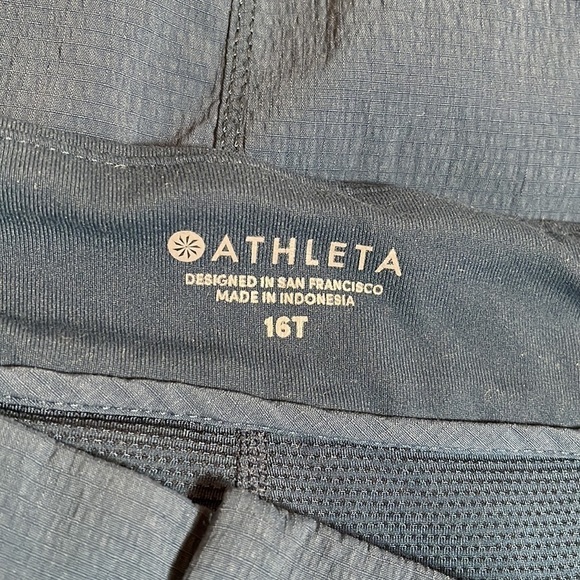 Athleta Navy Blue Cargo Skirt Size 16T - Picture 10 of 15